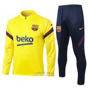 Chandal de Sudadera del Barcelona 2020/2021 Amarillo