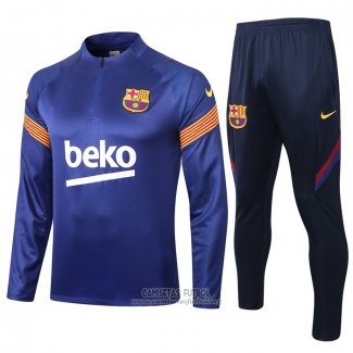 Chandal de Sudadera del Barcelona 2020/2021 Azul