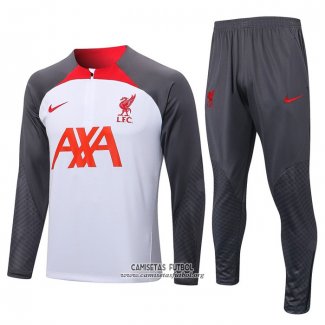 Chandal de Sudadera del Liverpool 2022/2023 Blanco