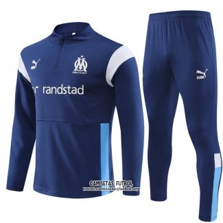 Chandal de Sudadera del Olympique Marsella 202023/2024 Azul