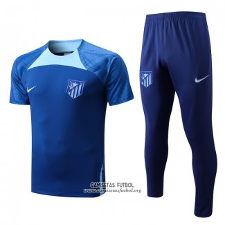 Chandal del Atletico Madrid Manga Corta 2022/2023 Azul