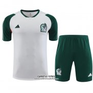 Chandal del Mexico Manga Corta 2023/2024 Blanco - Pantalon Corto