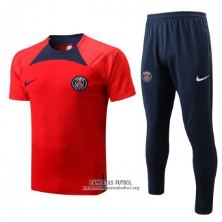 Chandal del Paris Saint-Germain Manga Corta 2022/2023 Rojo