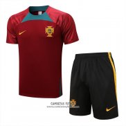 Chandal del Portugal Manga Corta 2022/2023 Rojo - Pantalon Corto