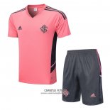 Chandal del SC Internacional Manga Corta 2022/2023 Rosa - Pantalon Corto