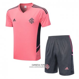 Chandal del SC Internacional Manga Corta 2022/2023 Rosa - Pantalon Corto