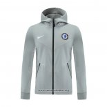 Chaqueta con Capucha del Chelsea 2020/2021 Gris