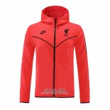 Chaqueta con Capucha del Liverpool 2021/2022 Rojo