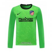 Camiseta Atletico Madrid Portero Manga Larga 2020/2021 Verde