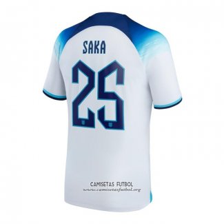 Camiseta Inglaterra Jugador Saka Primera 2022