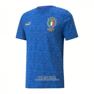 Tailandia Camiseta Italia European Champions 2020 Azul