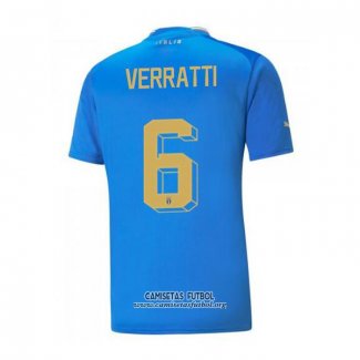 Camiseta Italia Jugador Verratti Primera 2022