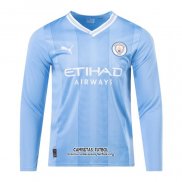 Camiseta Manchester City Primera Manga Larga 2023/2024