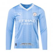Camiseta Manchester City Primera Manga Larga 2023/2024