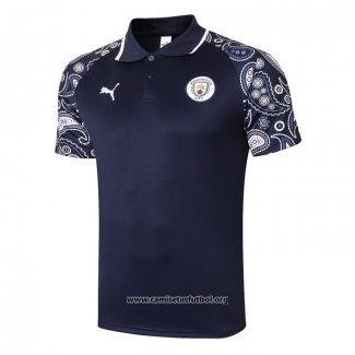 Camiseta Polo del Manchester City 2020/2021 Azul