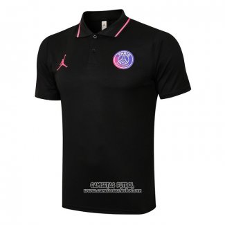 Camiseta Polo del Paris Saint-Germain Jordan 2021/2022 Negro