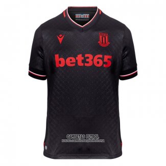 Camiseta Stoke City Segunda 2022/2023 Negro