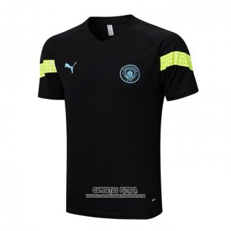 Camiseta de Entrenamiento Manchester City 2022/2023 Negro