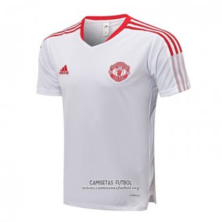Camiseta de Entrenamiento Manchester United 2021/2022 Blanco