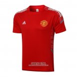 Camiseta de Entrenamiento Manchester United 2021/2022 Rojo