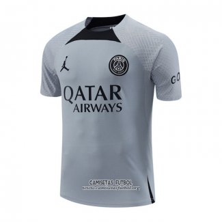 Camiseta de Entrenamiento Paris Saint-Germain Jordan 2022/2023 Gris