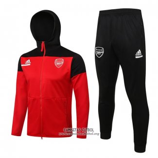 Chandal con Capucha del Arsenal 2021/2022 Rojo