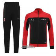 Chandal de Chaqueta del AC Milan 2021 Rojo y Negro