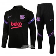 Chandal de Sudadera del Barcelona 2021/2022 Negro