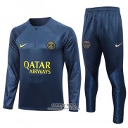 Chandal de Sudadera del Paris Saint-Germain 2023/2024 Azul