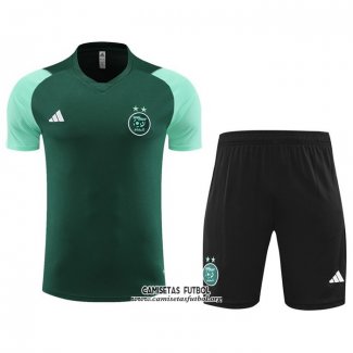 Chandal del Argelia Manga Corta 2023/2024 Verde - Pantalon Corto