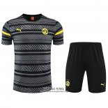 Chandal del Borussia Dortmund Manga Corta 2022/2023 Gris - Pantalon Corto