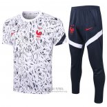 Chandal del Francia Manga Corta 2020/2021 Blanco