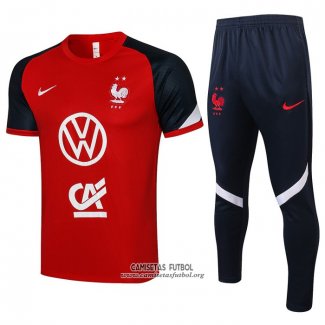 Chandal del Francia Manga Corta 2021/2022 Rojo