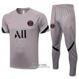 Chandal del Paris Saint-Germain Manga Corta 2021/2022 Gris