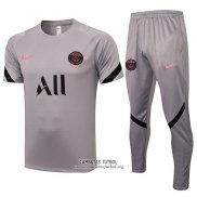 Chandal del Paris Saint-Germain Manga Corta 2021/2022 Gris