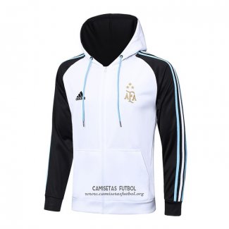 Chaqueta con Capucha del Argentina 2022/2023 Blanco