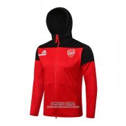 Chaqueta con Capucha del Arsenal 2021/2022 Rojo