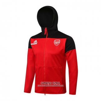 Chaqueta con Capucha del Arsenal 2021/2022 Rojo