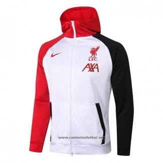 Chaqueta con Capucha del Liverpool 2020/2021 Blanco