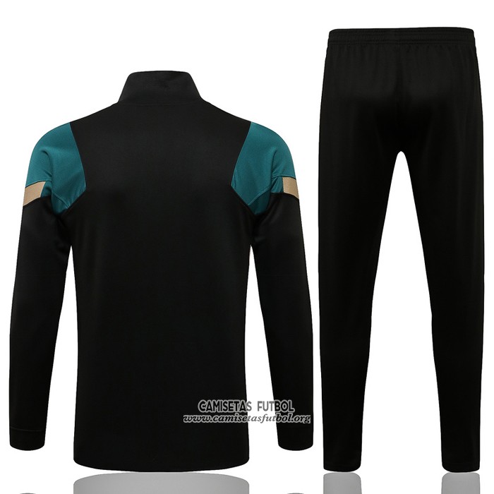 Chandal de Chaqueta del Liverpool Nino 2021/2022 Negro y Verde