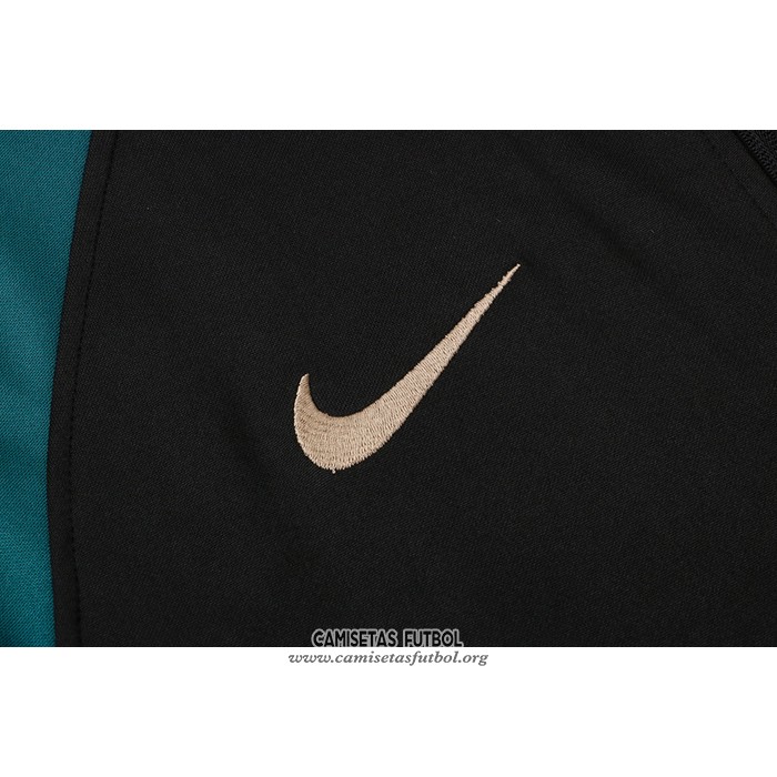 Chandal de Chaqueta del Liverpool Nino 2021/2022 Negro y Verde